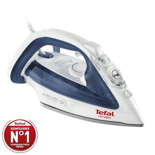 фото Утюг tefal ultragliss 4 fv4913 e0 white/blue