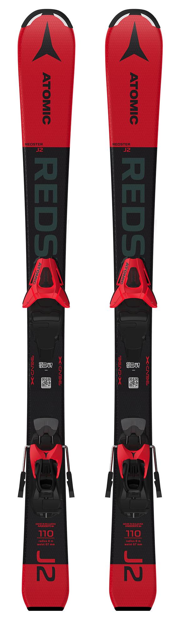 фото Горные лыжи atomic redster j2 100-120 + c 5 gw 2021, red/black, 100 см