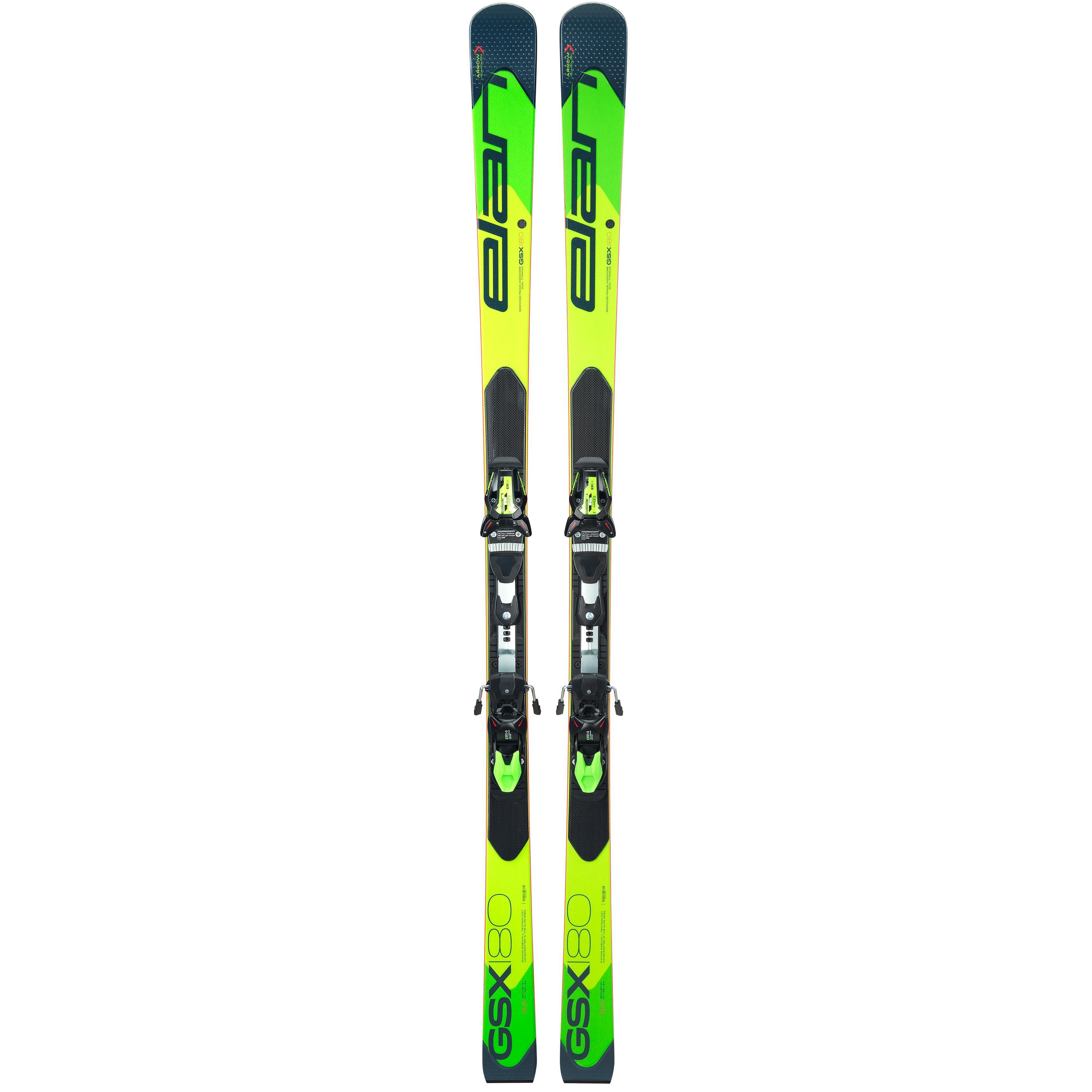 фото Горные лыжи elan gsx master plate 2019, зеленые/черные, 180 см