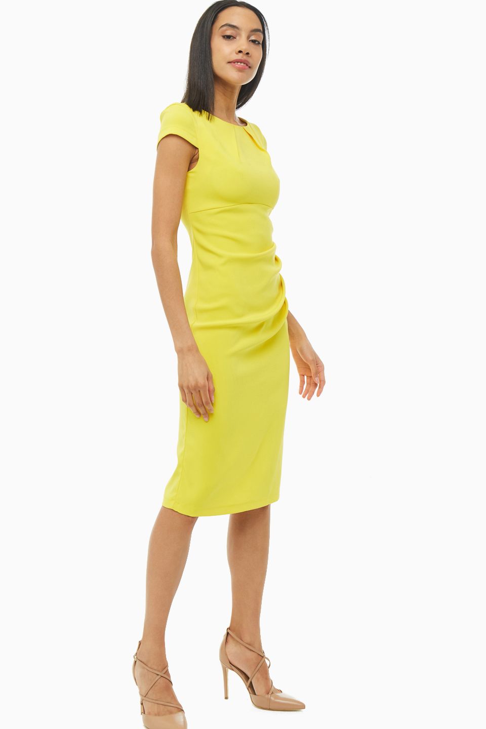 фото Платье женское d&m by 1001dress dm00204yl yellow желтое m int