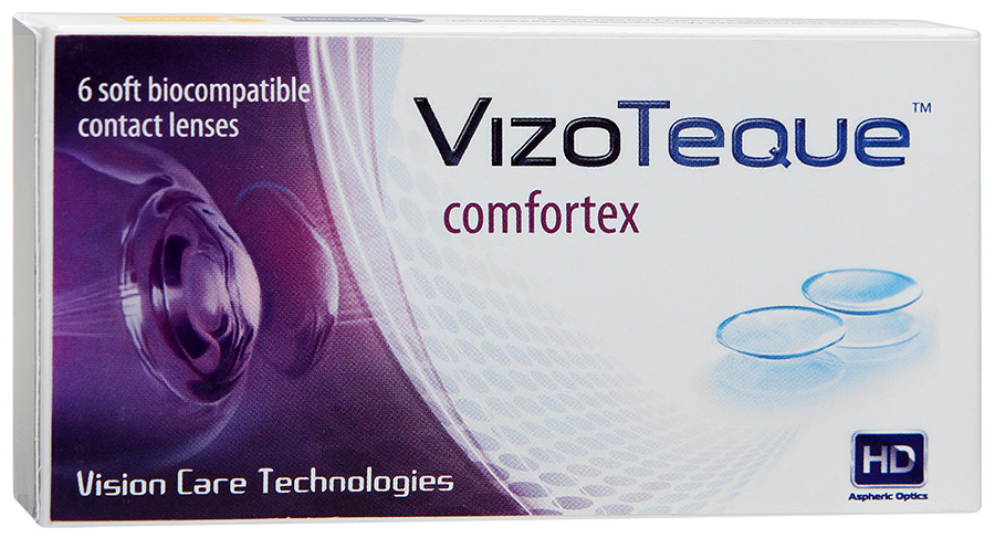 

Контактные линзы VizoTeque Comfortex 6 линз R 8,6 -1,50, Comfortex 6 линз