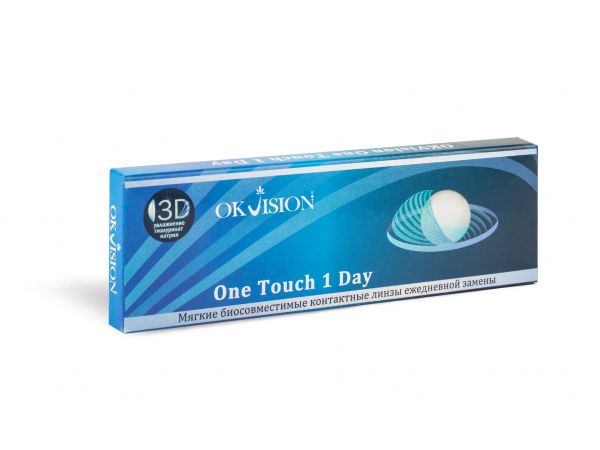 Купить Контактные линзы One Touch 1 Day 30 линз R 8, 6 -9, 50, OKVision