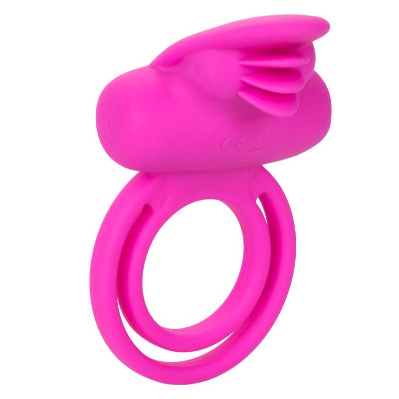 фото Эрекционное кольцо rechargeable dual clit flicker california exotic novelties ярко-розовый