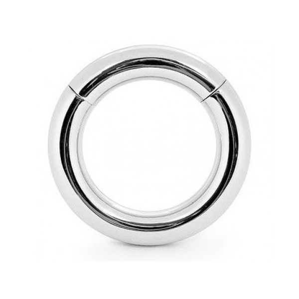 фото Серебристое малое эрекционное кольцо на магнитах bior toys
