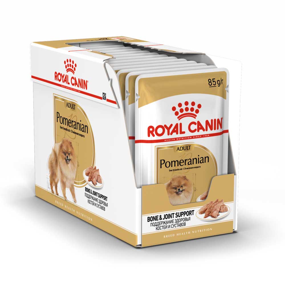 фото Влажный корм для кошек royal canin pomeranian adult, мясо, 12шт, 85г