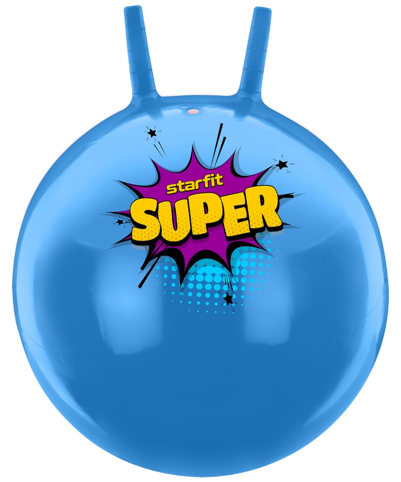 фото Мяч starfit gb-0401 super, голубой, 45 см