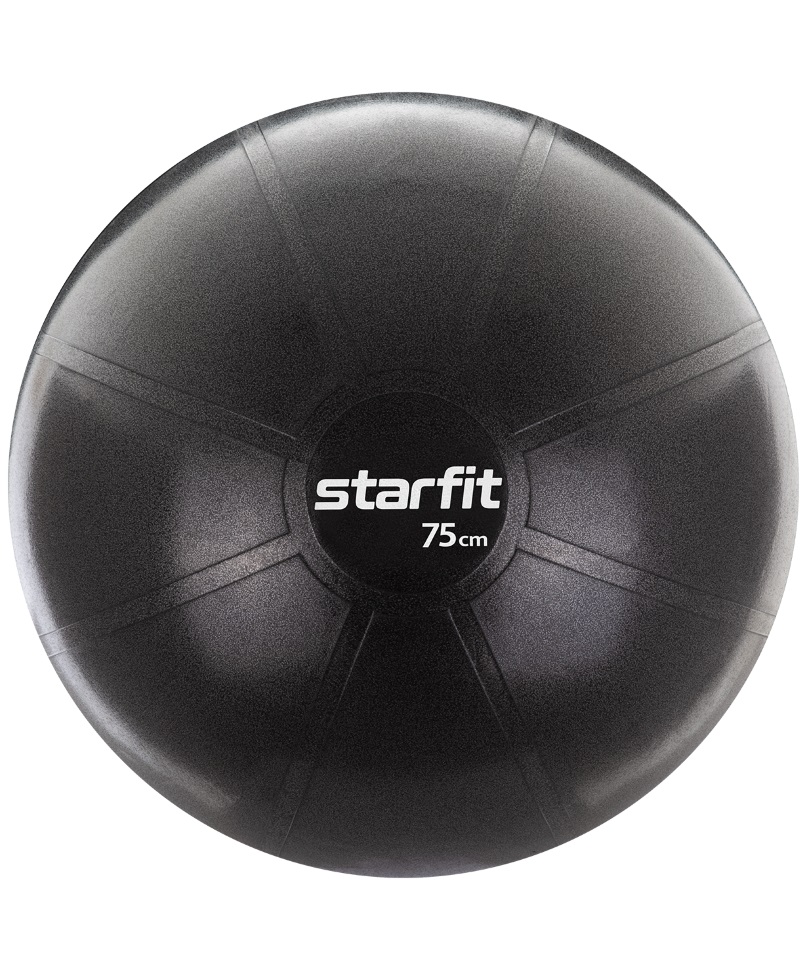 фото Мяч starfit pro gb-107, черный, 75 см