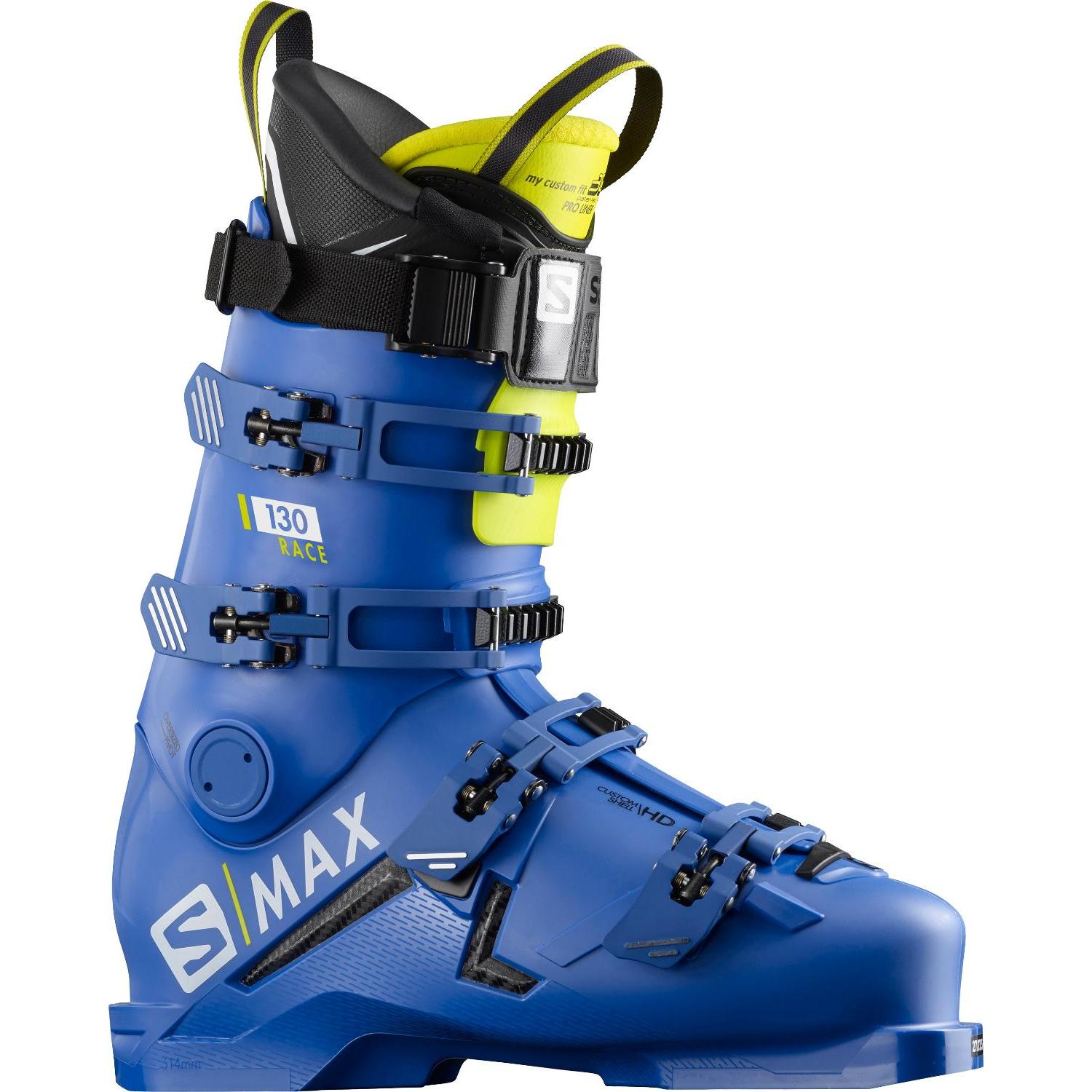 фото Горнолыжные ботинки salomon s/max 130 race 2020, blue f04/acid green/black, 26.5