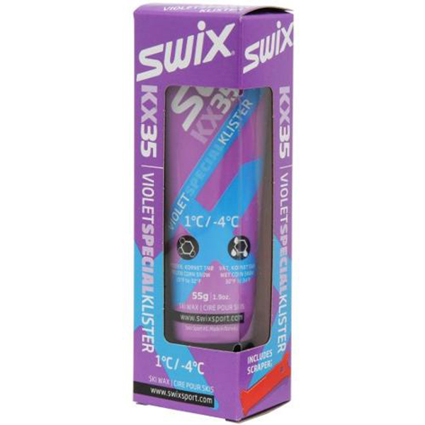 

Клистер Swix 2020-21 Kx35 Violet Spec. со скребком, +1C/-4C, Фиолетовый, Кх Kx35 Violet Spec. Со Скребком, +1C/-4C