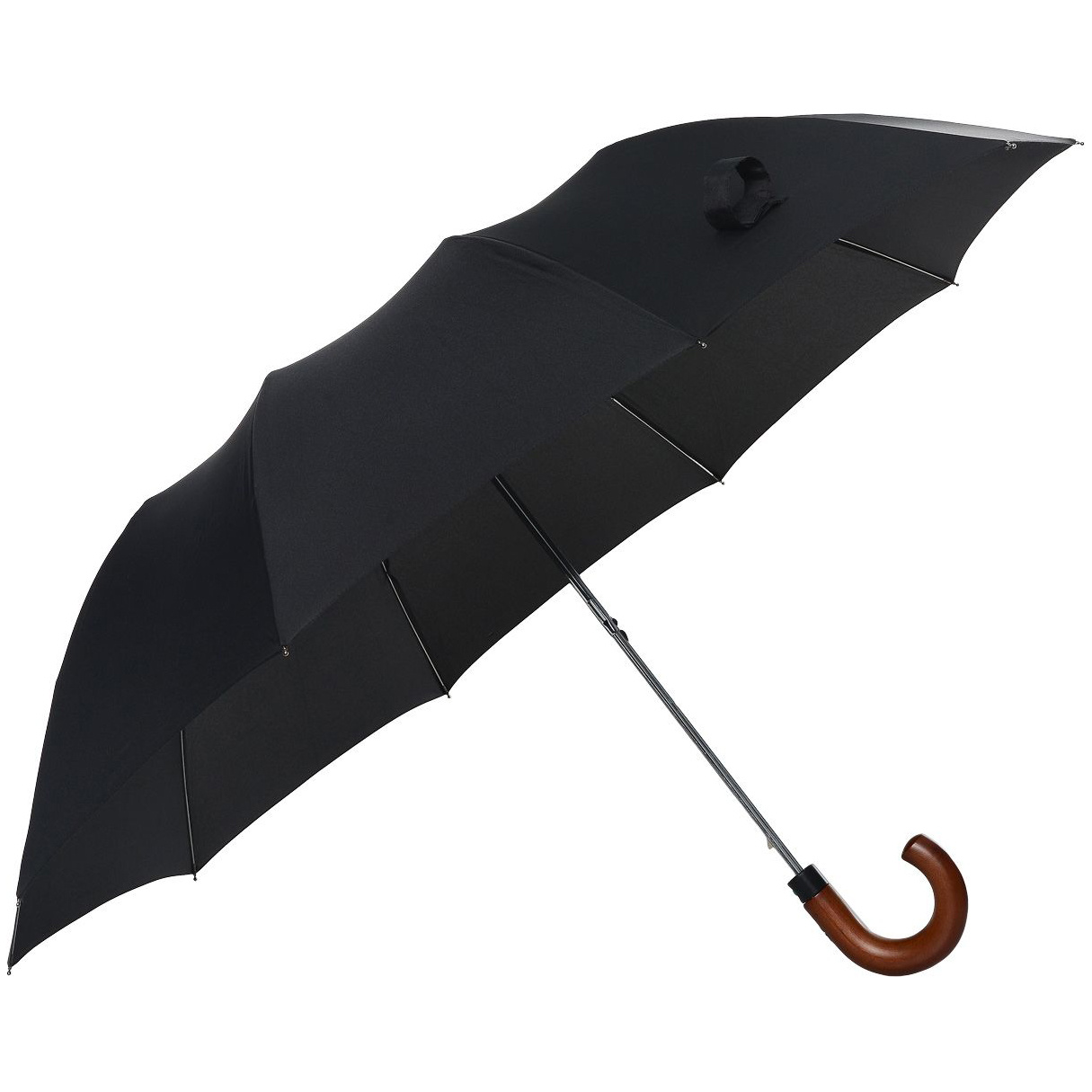 Зонт складной мужской полуавтоматический Fulton G512 черный