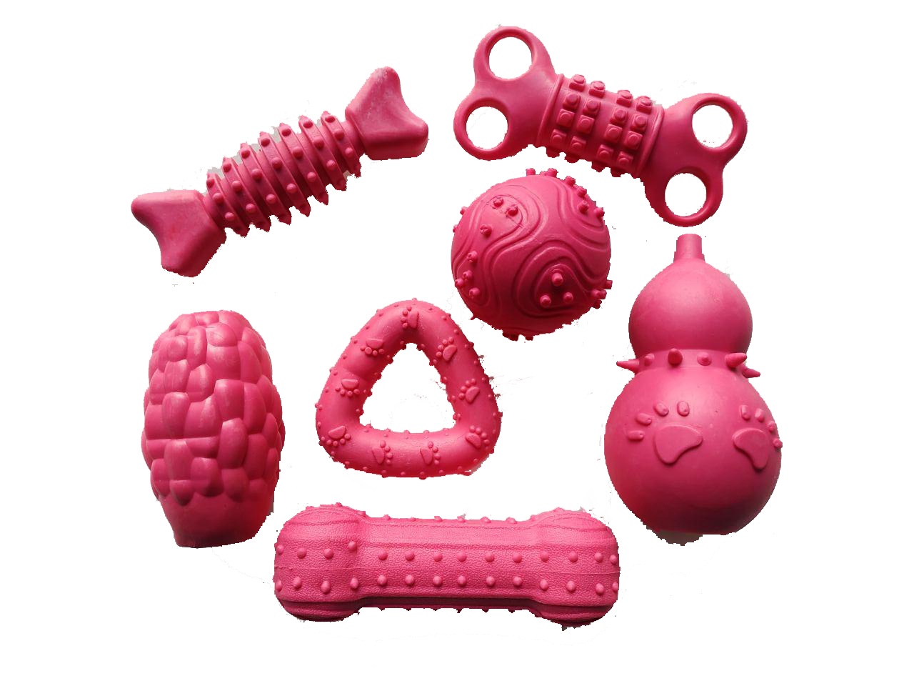 

Жевательная игрушка для собак Pet Toys №2, розовый, 7 шт