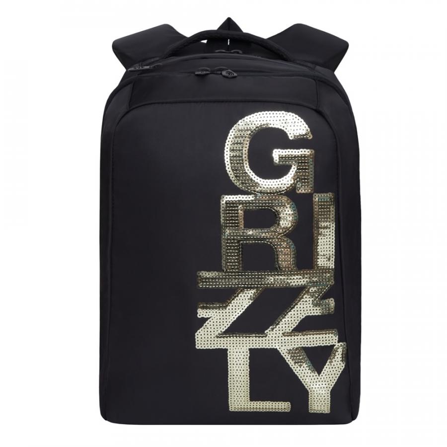

Рюкзак детский Grizzly RD-044-3 черный - золото