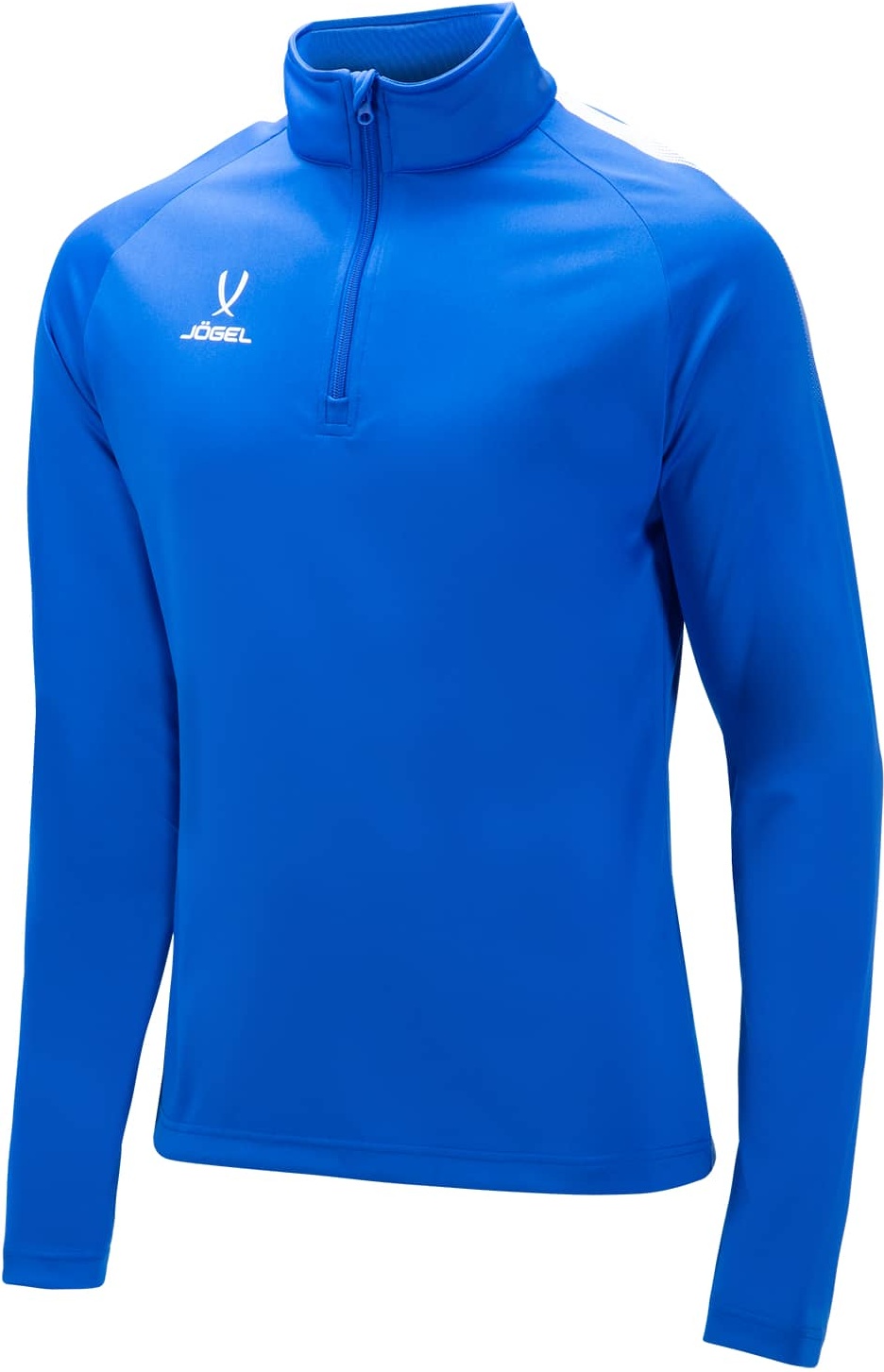 фото Толстовка мужская jogel camp training top 1/4 zip голубая xxl int