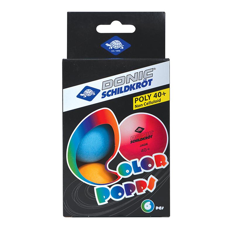 Мячи для настольного тенниса Donic Colour Popps, разноцветный, 6 шт.