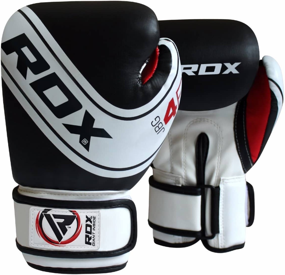 фото Боксерские перчатки rdx jbg-4b белые/черные 4 унции