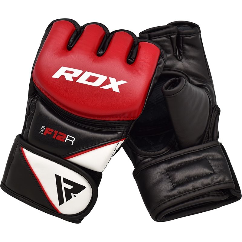 фото Rdx перчатки для mma ggr-f12r, красный - s