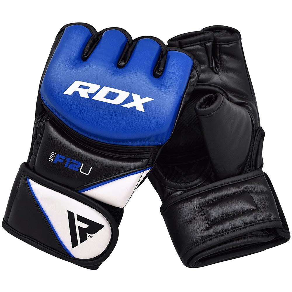 фото Rdx перчатки для mma ggrf-12u, синий - m