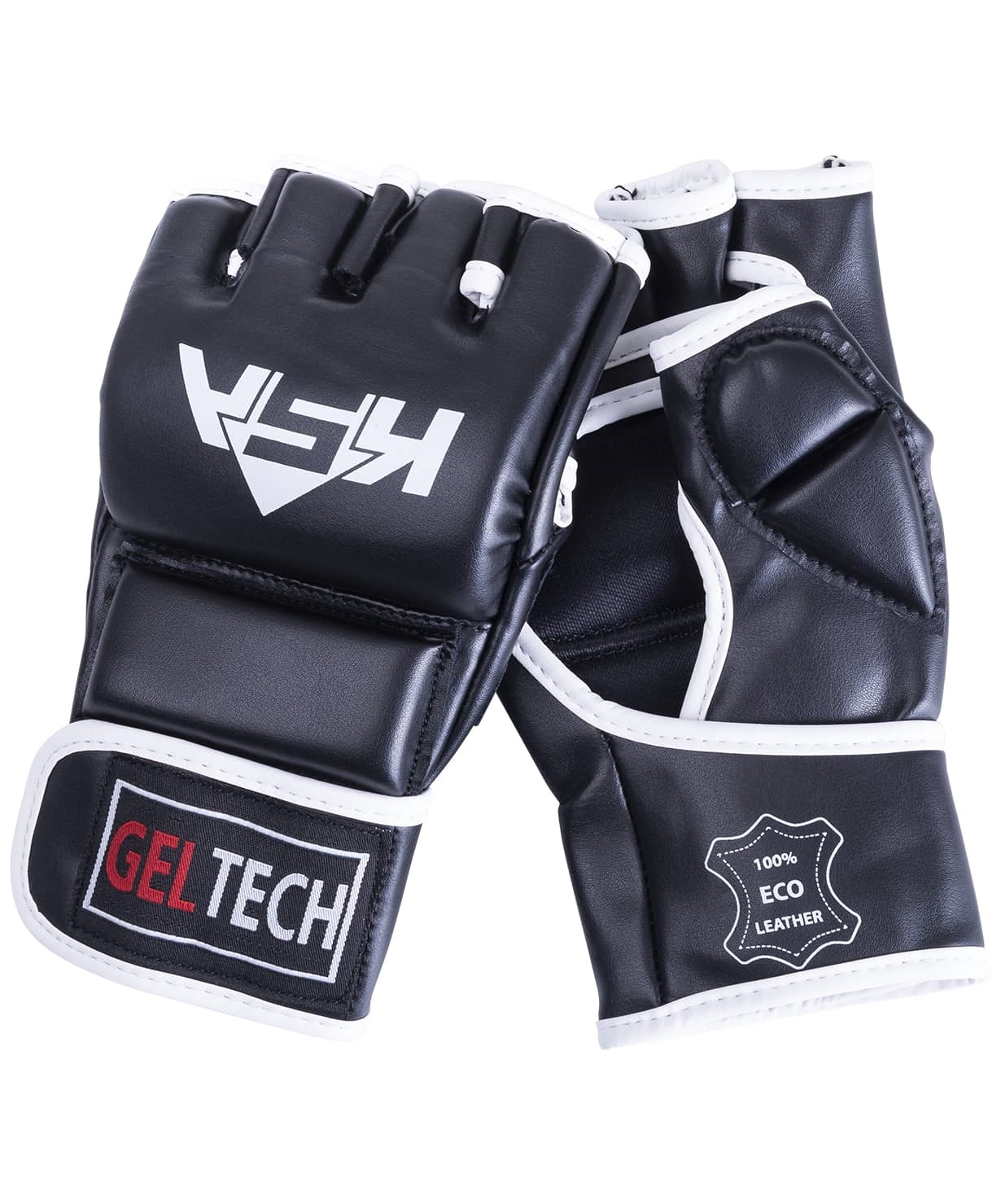 фото Ksa перчатки для mma lion gel black, к/з, m