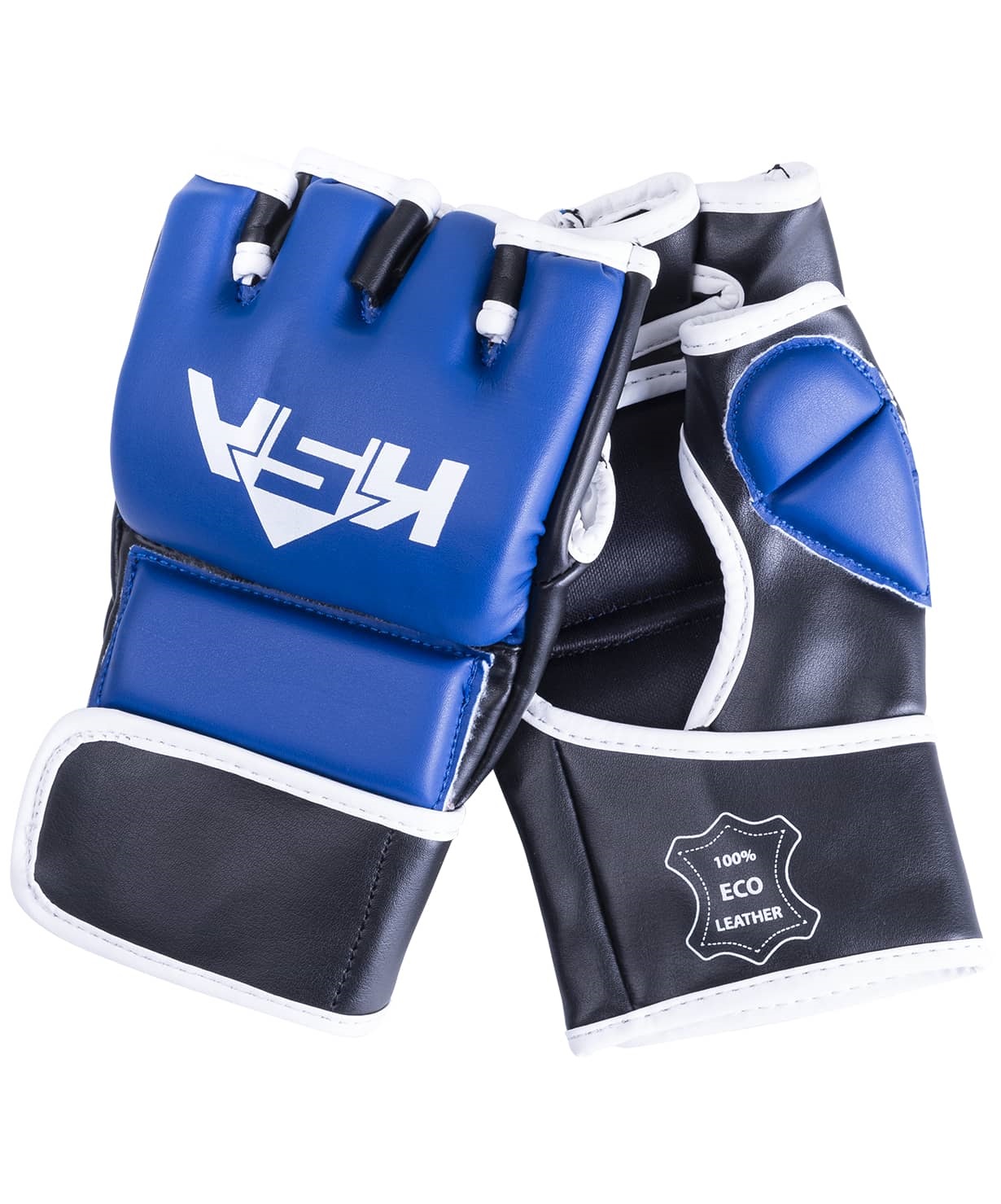 фото Ksa перчатки для mma wasp blue, к/з, l