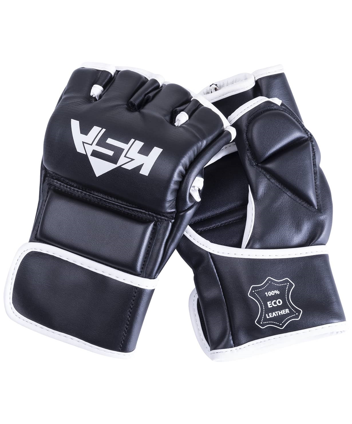 фото Ksa перчатки для mma wasp black, к/з, m