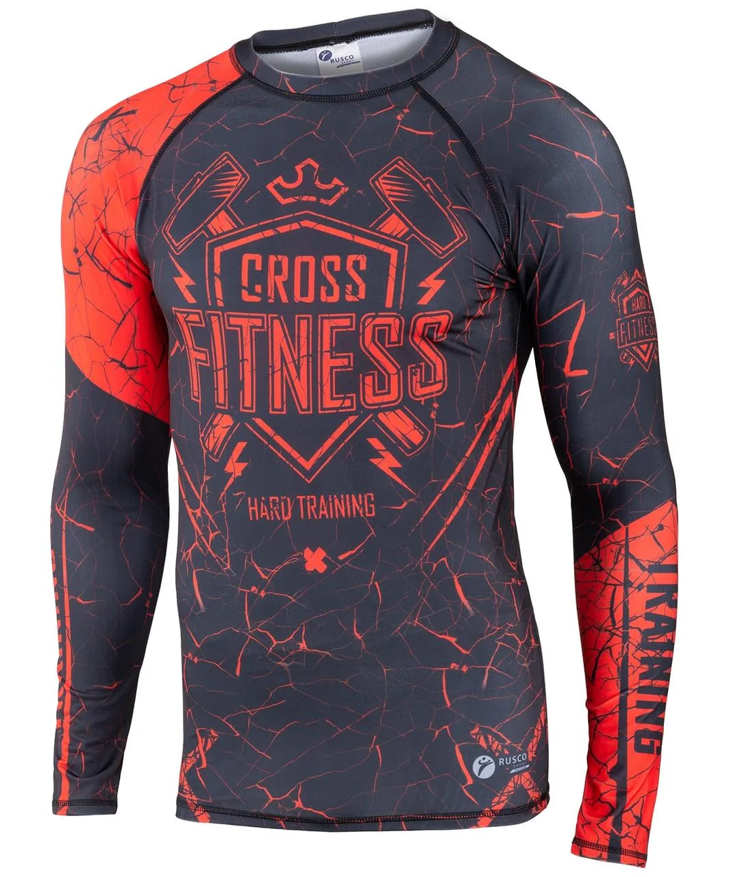 

Рашгард Rusco Sport Cross Fitness black/red, XL INT, Черный;красный, Cross Fitness