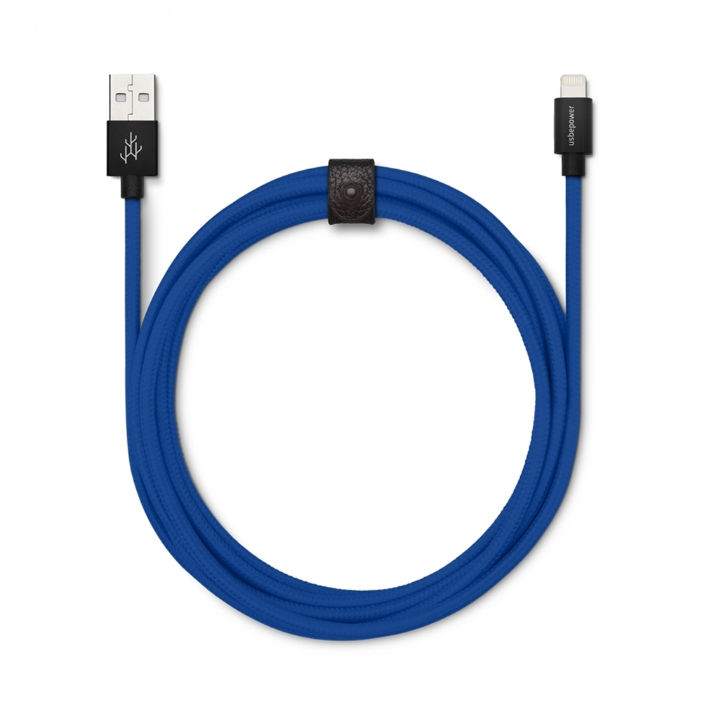 фото Кабель usbepower fab lightning - usb 250см blue (fab250edlbl/р0011608)