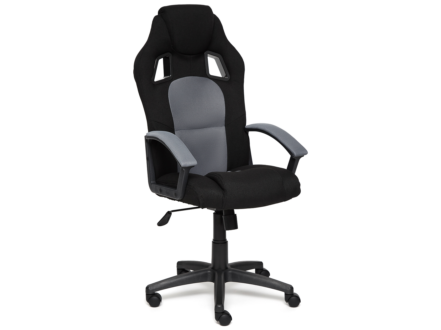 фото Игровое кресло driver иск. кожа серая 2 tone/ткань черная 11 tetchair