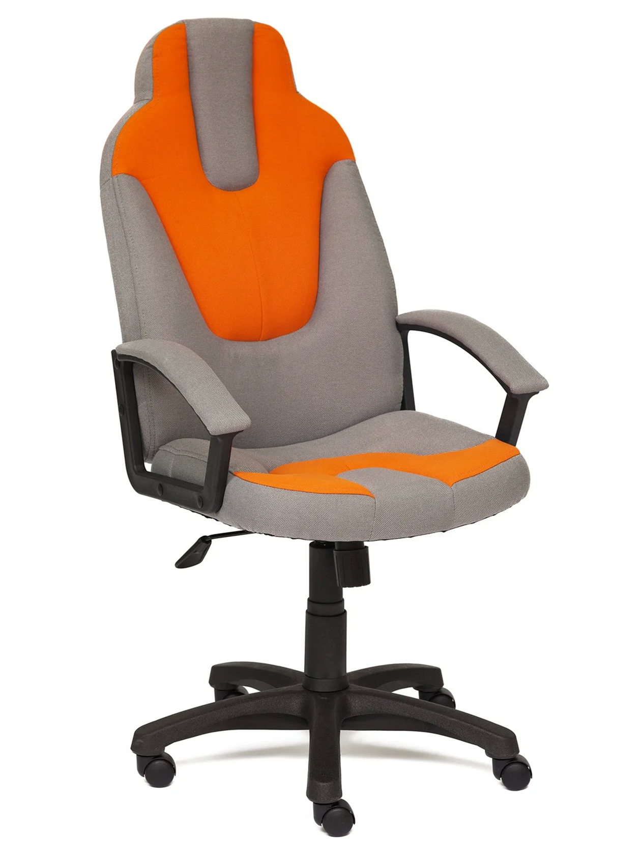 фото Игровое кресло neo (3) ткань серая/оранжевая, с27/с23 tetchair