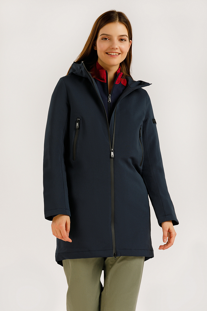 

Куртка женская Finn Flare B20-13002 синяя 48, B20-13002