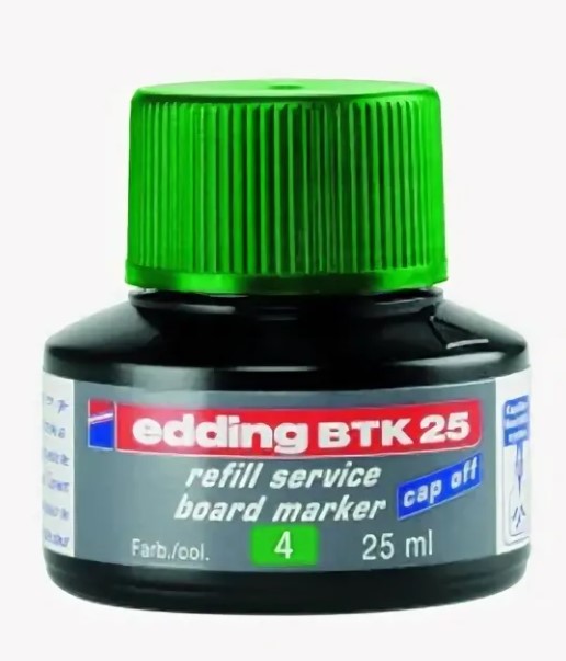 Чернила Edding E-BTK25#4 пластиковый флакон зеленые 1шт