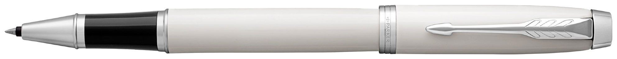 

Parker Ручка-роллер Parker IM Metal White CT, толщина линии F, хром