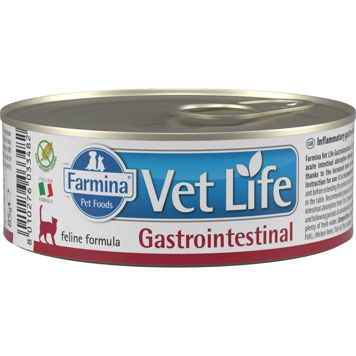 фото Консервы для кошек farmina vet life gastrointestinal, при заболеваниях жкт, с курицей, 85г