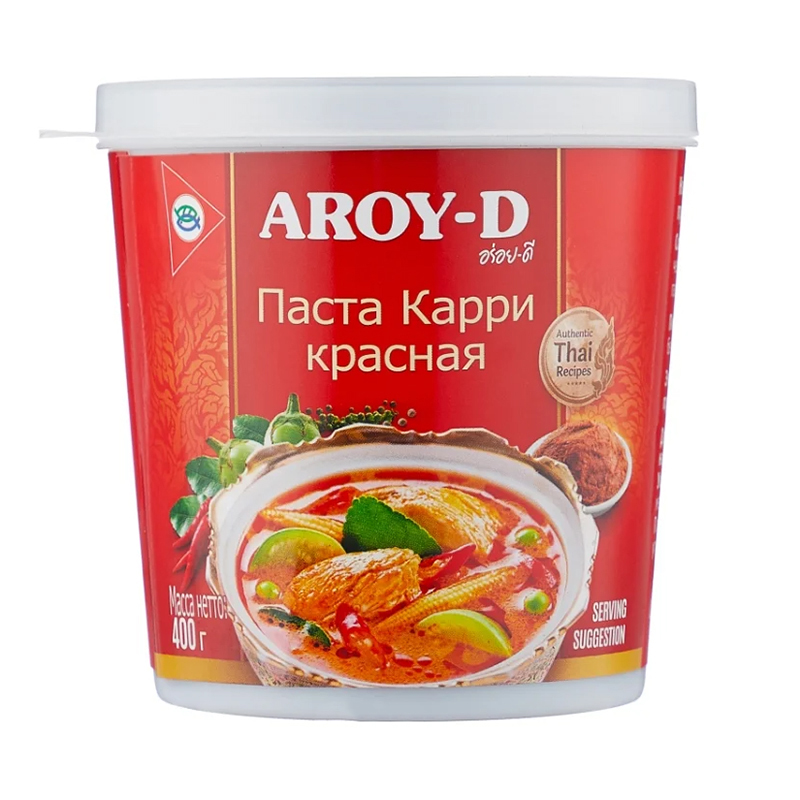 Паста Aroy-D карри красная 400 г