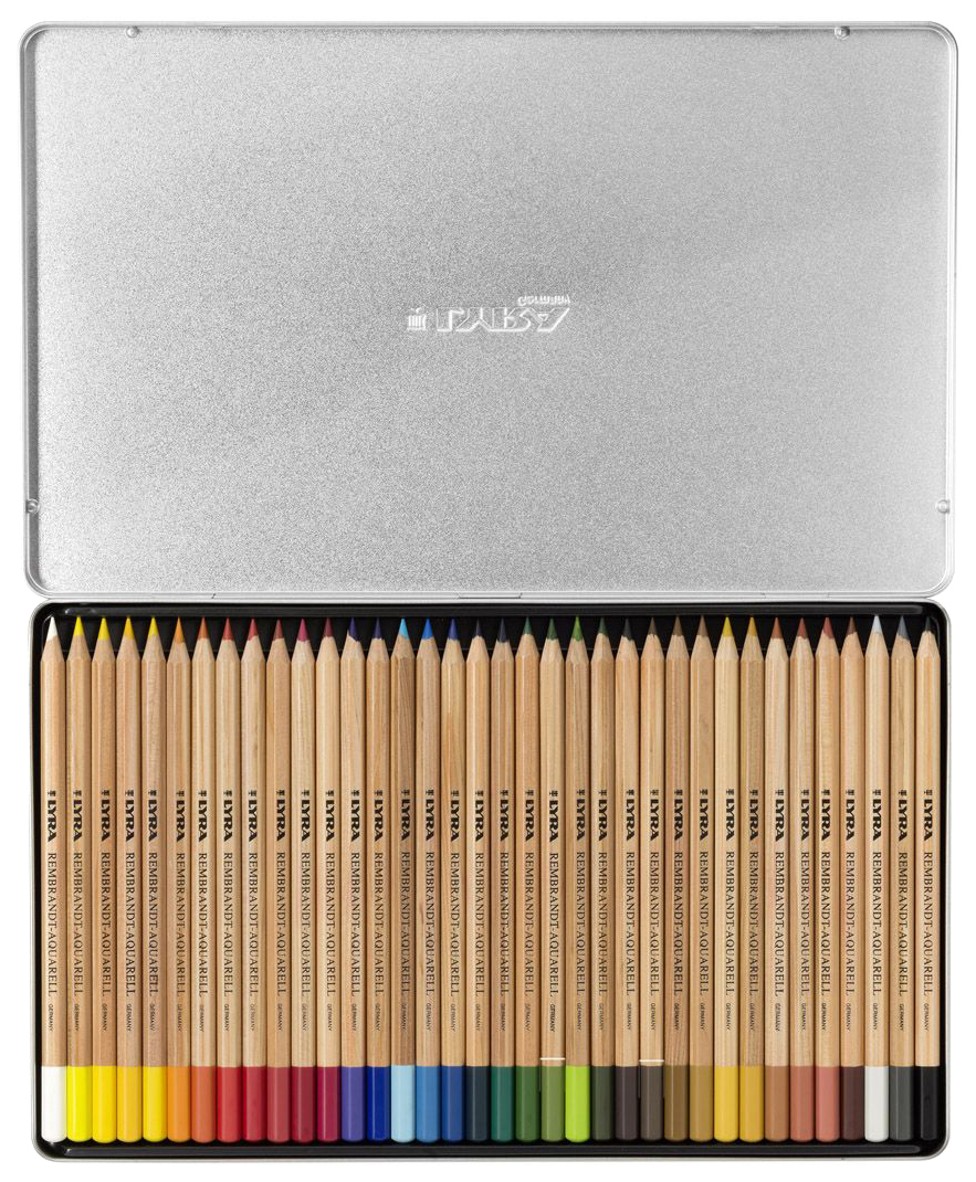 фото Набор художественных акварельных цветных карандашей lyra rembrandt aquarell, 4 мм