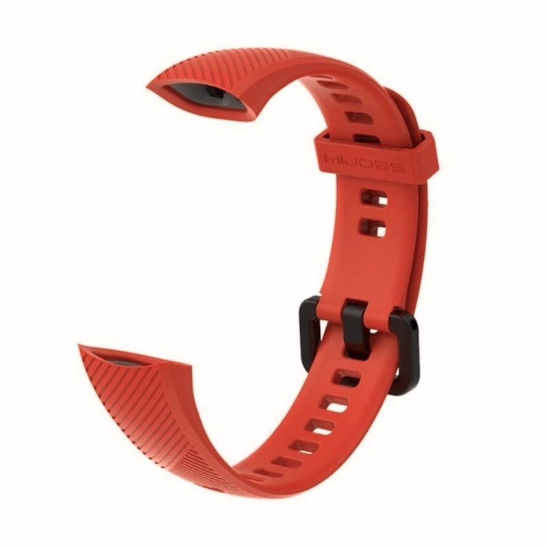

Силиконовый ремешок Mijobs для Honor Band 4 / Honor Band 5 (красно-оранжевый)