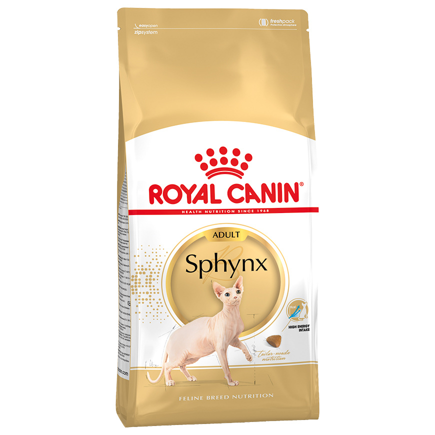 фото Сухой корм для кошек royal canin sphynx adult, сфинкс, домашняя птица, мясо, 2кг