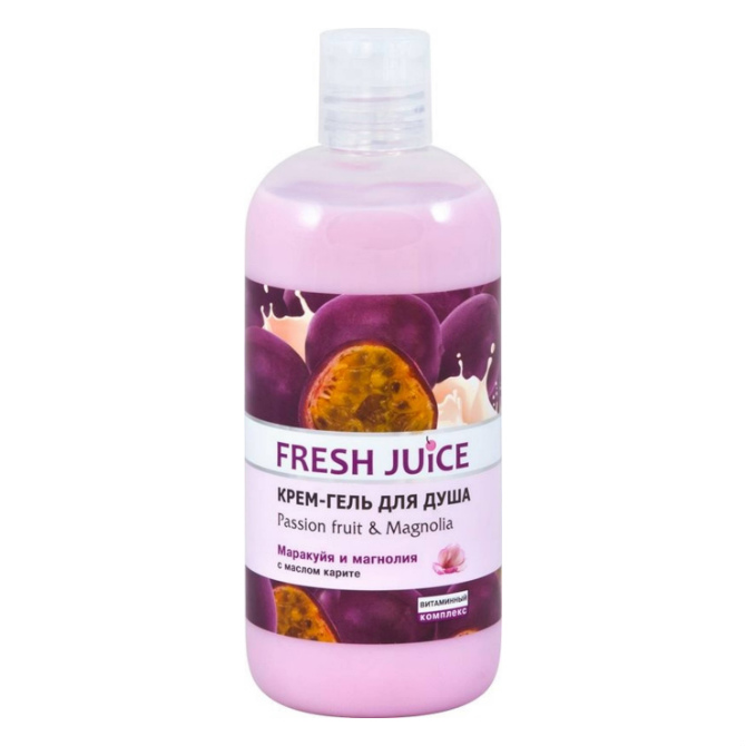 фото Крем-гель для душа fresh juice passion fruit&magnolia 500 мл