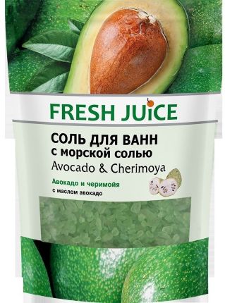 фото Coль для ванн fresh juice avocado&cherimoya дой-пак 500 мл