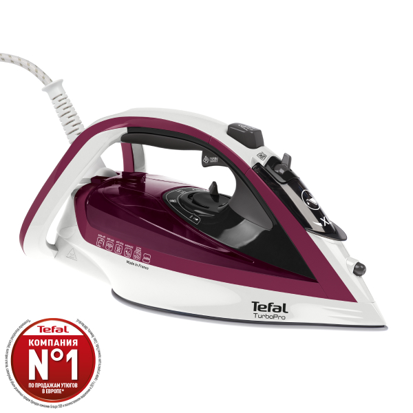 фото Утюг tefal turbopro fv5605e0 white/red