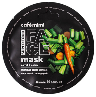 

Маска для лица CafeMIMI Морковь и Сельдерей 10 мл