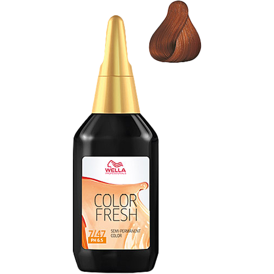 Color fresh. Wella Color Fresh гель 6.7. Колор Фреш 7/74. Wella Color Fresh 7/74. Color Fresh Wella 5/07.