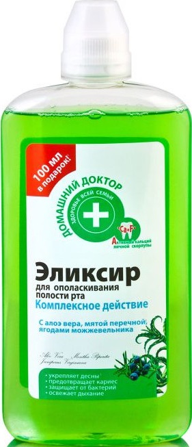 фото Ополаскиватель для рта домашний доктор комплексное действие 500 мл