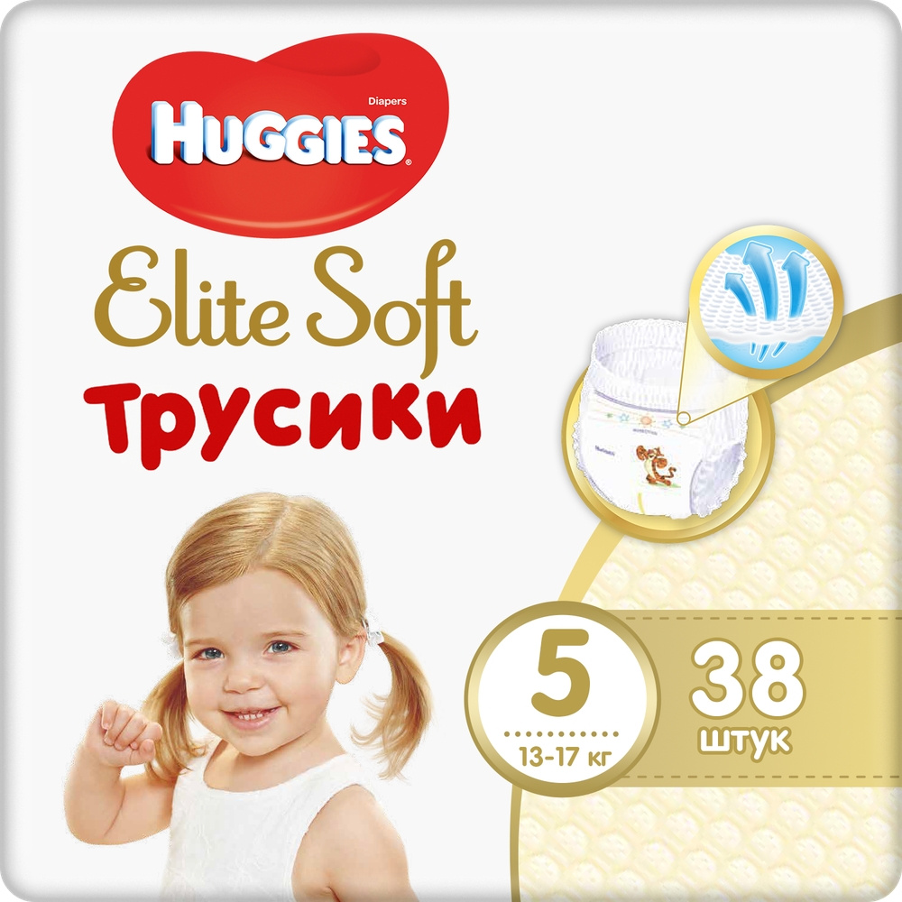 фото Трусики huggies huggies elite soft (12-17 кг), 38 шт.