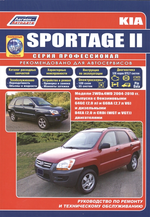 фото Kia sportage ii 2004-2010 года выпуска. устройство, техническое обслуживание и ремонт легион-автодата