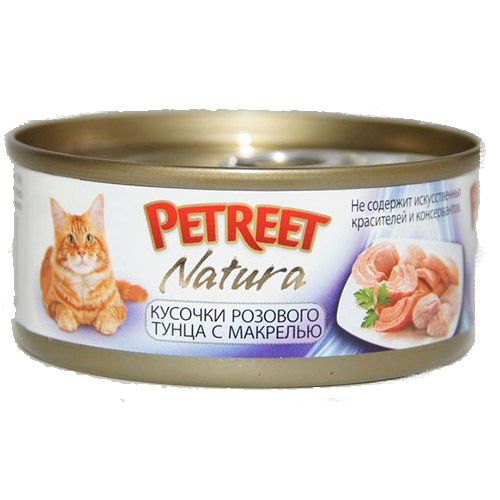 фото Консервы для кошек petreet, тунец, 48шт, 70г