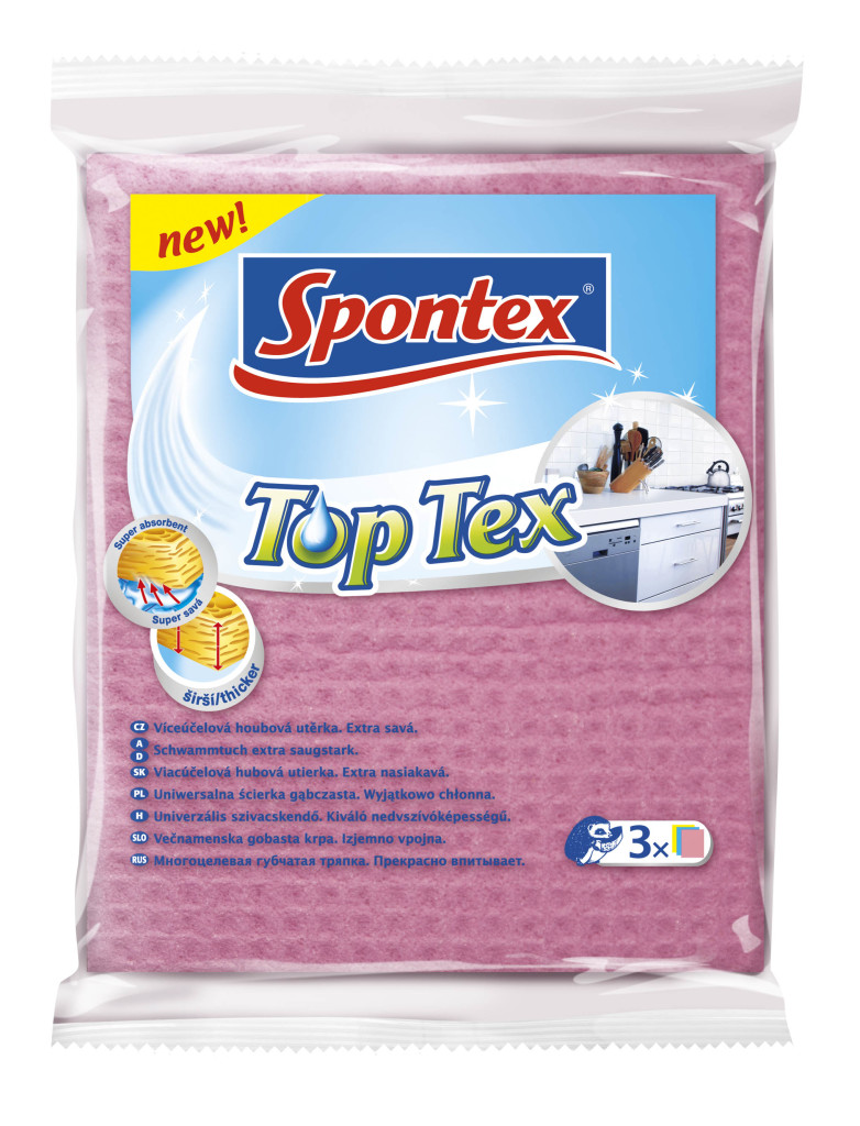 

Тряпка - салфетка SPONTEX TOP TEX губчатая 3 шт