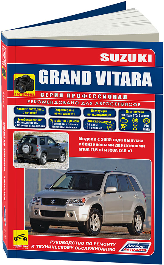 фото Книга suzuki grand vitara с 2005 бензин. характерные неисправности. руководство по ремо... легион-автодата