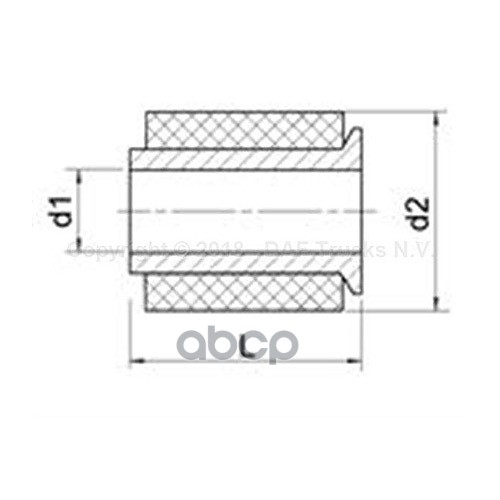 Втулка DAF 1389103