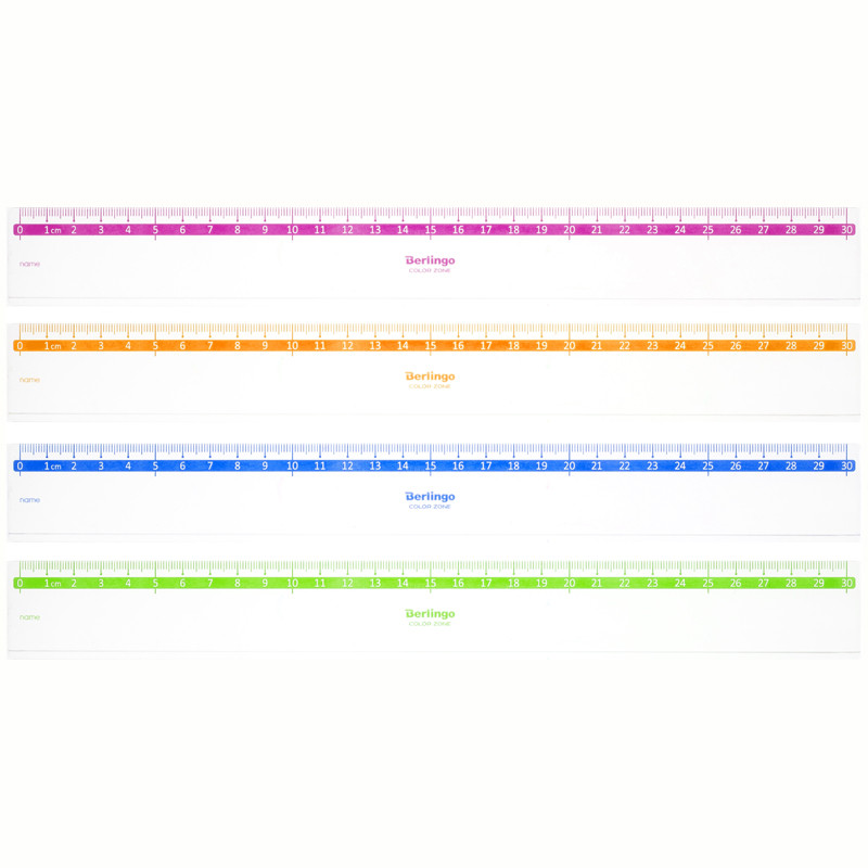 

Линейка "Color Zone", 30 см, прозрачная (24 штуки в комплекте) (количество товаров в компл, Разноцветный