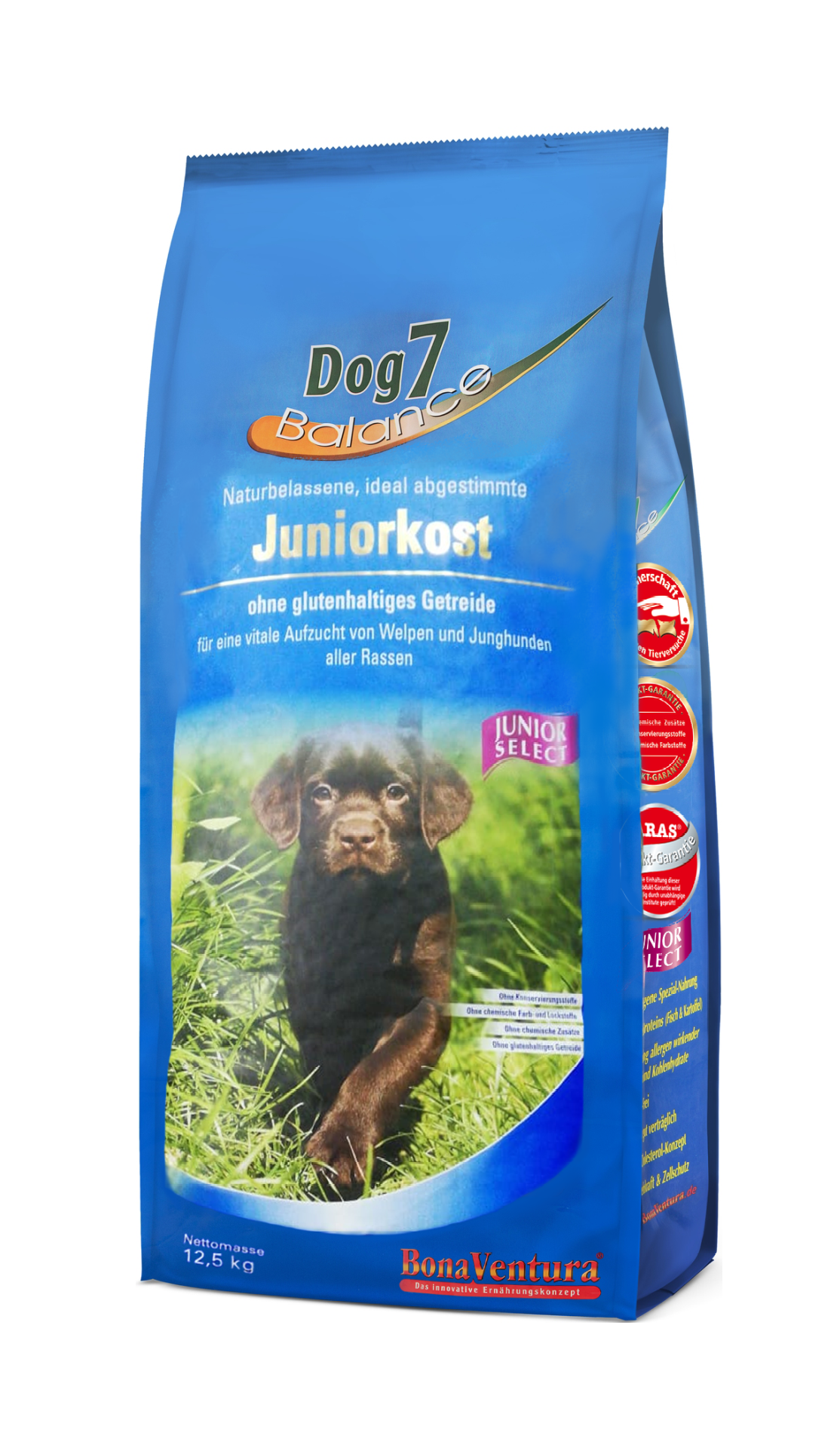 

Сухой корм для щенков BonaVentura Dog 7 Junior SELECT, безглютеновый, утка индейка, 12,5кг, Dog 7 Junior SELECT